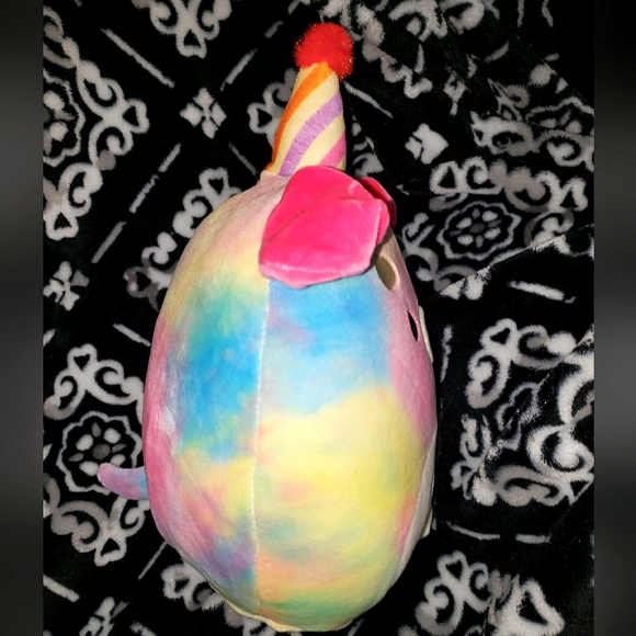 Squishmallow 8" Delenne The Puppy Dog HAPPY BIRTHDAY SQUAD NWT Kellytoy - Picture 5 of 7